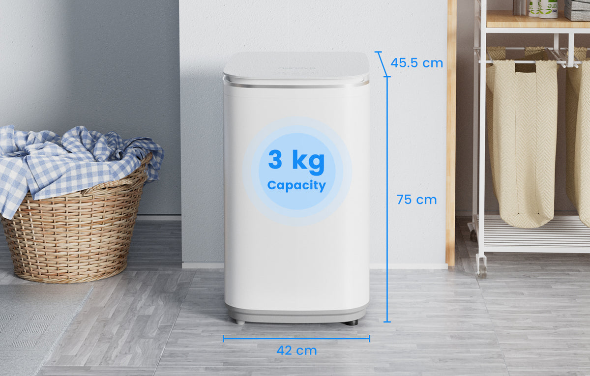 Portable Design with 3 kg Capacity