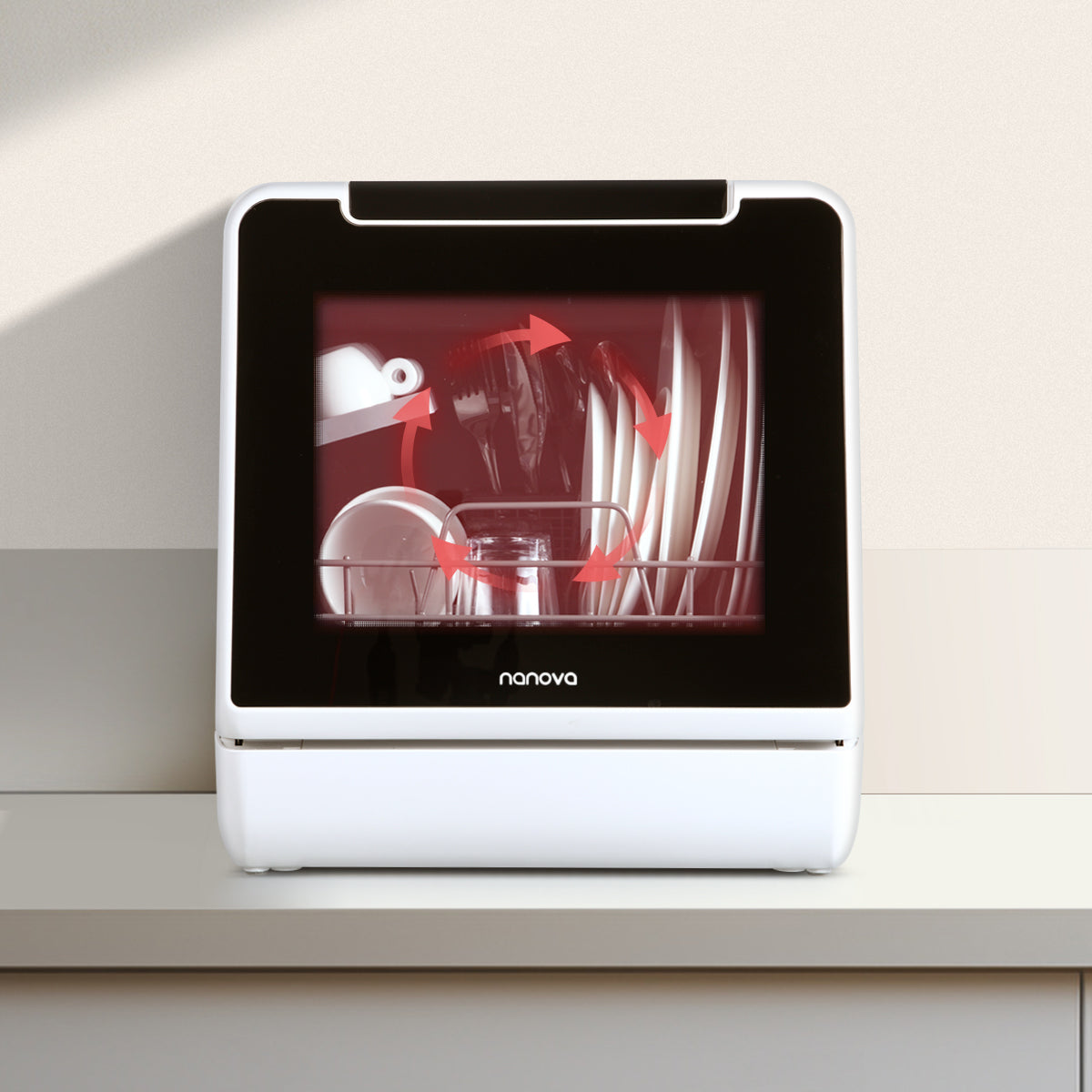 NANOVA D1 Compact Countertop Dishwasher