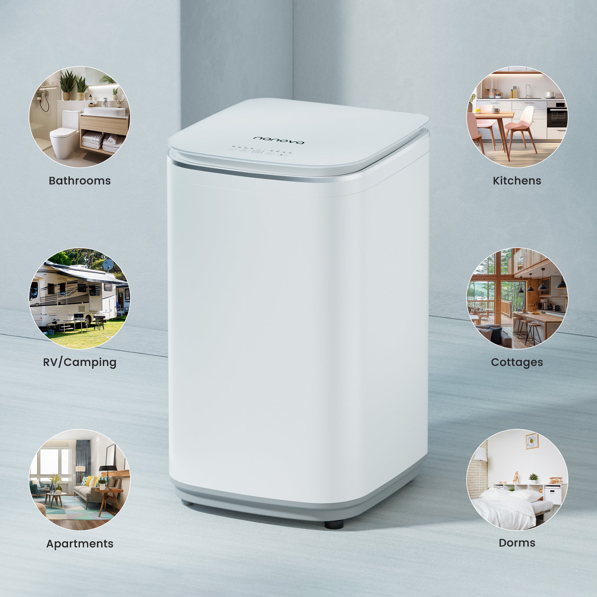 NANOVA Q1 Portable Washing Machine Bundle